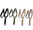 Heavy Duty Tactical Single Point Gun Rifle Sling Adjust & Quick Detach QD Buckle - Black
