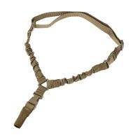 Heavy Duty Tactical Single Point Gun Rifle Sling Adjust & Quick Detach QD Buckle - Khaki