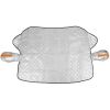 Car Windshield Snow Cover Windproof Magnetic Car Windscreen Cover Frost Ice Protection with Side Mirror Protector 5 Magnets for Most Vehicles - Silver