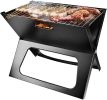 Portable Charcoal Grill Space-saving & Foldable BBQ Barbecue Grill, Large Grilling Surface and Capacity Grill for Camping