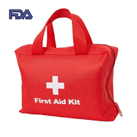 First Aid Essentials First Aid Kit, Red - KM0380