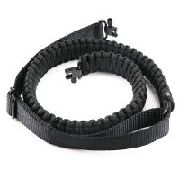 Tactical Paracord Sling Adjustable Paracord Strap Gun Belt Rifle Gun Sling - Black
