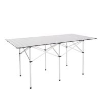 Portable Camping Table Aluminum Folding Table Lightweight Outdoor Roll Up Picnic Table with Storage Bag