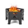 Portable Stove Fire Pit for Outdoor Camping Hiking Traveling - Black - Style A