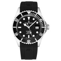 Revue Thommen 17571.2837 Men's 'Diver' Black Dial Rubber Strap Swiss Automatic Watch - Default Title