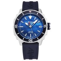 Alpina Women's 'Comtesse' Blue Dial Blue Rubber Strap Quartz Watch AL-240MPN2VC6 - Default Title