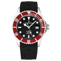 Revue Thommen 17571.2836 Men's 'Diver' Black Dial Rubber Strap Swiss Automatic Watch - Default Title