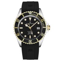 Revue Thommen Men's 'Diver' Black Dial Black Rubber Strap Swiss Automatic Watch 17571.2847 - Default Title