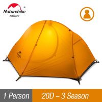 Naturehike Cycling Backpack Tent Ultralight 20D/210T For 1 Person Camping Tent NH18A095-D - 20D - Orange