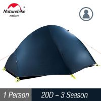 Naturehike Cycling Backpack Tent Ultralight 20D/210T For 1 Person Camping Tent NH18A095-D - 20D - Nevy