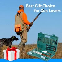 Universal Gun Cleaning Kit Gun Cleaning Brushes Mops Muff Guard w/ Carrying Case For Rifles Pistols Handguns Shotguns - as picture