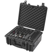 VEVOR Hard Pistol Cases with Pre-cut Lining Lockable Pistol Case for 5 Pistol - Default