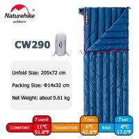 Naturehike Goose Down Sleeping Bag Naturehike Camping Ultralight Sleeping Bag Winter Waterproof Sleeping Bags - CW290 Navy Goose