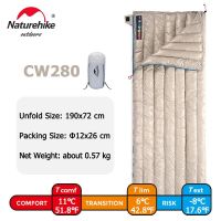Naturehike Goose Down Sleeping Bag Naturehike Camping Ultralight Sleeping Bag Winter Waterproof Sleeping Bags - CW280 Khaki Goose