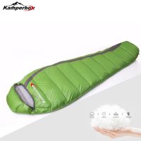 Kamperbox Winter Down Sleeping Bag Camping Equipment Lightweight Sleeping Bag - Green