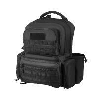 Tactical Gun Range Bag with Lockable Zipper for Outdoor Hunting - Black - Storage Bag