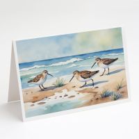 Sandpipers Hunting Greeting Cards Pack of 8 Blank Cards with Envelopes Whimsical A7 Size 5x7 Blank Note Cards - Default