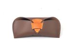 Leather Sunglass Case Glasses Case Eyeglass Case for Men and Women Protects Sunglasses Eyeglasses Slim - Mymesken