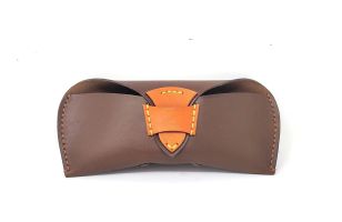 Leather Sunglass Case Glasses Case Eyeglass Case for Men and Women Protects Sunglasses Eyeglasses Slim - Mymesken