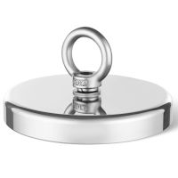 1300 LBS Strong Fishing Magnet Kit Single Sided Pull Force and Rope Carabiner - Default