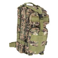 Military Tactical Backpacks Molle System Woodland Color multi-compartment and zippered closure pockets - Protectonic