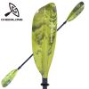 Kayak Paddle with Fiberglass Shaft and PP Blade, Floating Kayaking Oars, Adjustable 230-240 cm/ 90.5-94.5 Inches - Yellow