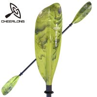 Kayak Paddle with Fiberglass Shaft and PP Blade, Floating Kayaking Oars, Adjustable 230-240 cm/ 90.5-94.5 Inches - Yellow