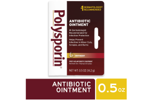 Polysporin First Aid Topical Antibiotic Ointment, Travel Size, 0.5 oz - Polysporin First Aid Topical Antibiotic