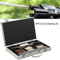 Universal 126pcs Pro Gun Cleaning Kit - Firearm Cleaner with Carrying Case - 1 Set