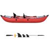 Inflatable Kayak Set with Paddle & Air Pump, Portable Recreational Touring Kayak Foldable Fishing Touring Kayaks, Deluxe Extended Version Tandem 2 Per
