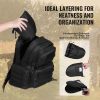 VEVOR Tactical Range Backpack for 6 Pistols Gun Backpack Black - Black