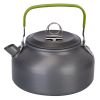 12Pcs Camping Cookware Set Camping Stove Aluminum Pot Pans Kit for Hiking Picnic Outdoor with Cup Fork Spoon Knife - Grey
