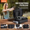 VEVOR Tactical Pistol Backpack with 2 Pistol Cases, Gun Range Backpack with 6x Magazine Slots for Shooting and Hunting - Black