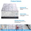Car Windshield Snow Cover Windproof Magnetic Car Windscreen Cover Frost Ice Protection with Side Mirror Protector 5 Magnets for Most Vehicles - Silver