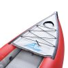 Inflatable Kayak Set with Paddle & Air Pump, Portable Recreational Touring Kayak Foldable Fishing Touring Kayaks, Deluxe Extended Version Tandem 2 Per
