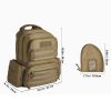 Tactical Gun Range Bag with Lockable Zipper for Outdoor Hunting - Brown - Storage Bag