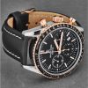 Revue Thommen 17000.6557 Men's 'Aviator' Black Dial Two-Tone Chronograph Automatic Watch - Default Title