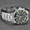 Revue Thommen Men's 17571.6134 'Divers' Black Dial Green Bezel Chronograph Automatic Watch - Default Title