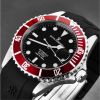 Revue Thommen 17571.2836 Men's 'Diver' Black Dial Rubber Strap Swiss Automatic Watch - Default Title