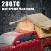 the roof tent with 280TC 2000 waterproof lattice cloth for using as a Camping Necessity A Mobile Home - as picture