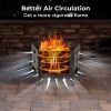 Portable Stove Fire Pit for Outdoor Camping Hiking Traveling - Black - Style A