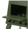 1 Portable Folding Wood Stove, Suitable for Camping and Outdoor Barbecue - Durable Iron, No Need to Light Fire - GN