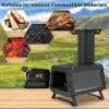 Portable Stove Fire Pit for Outdoor Camping Hiking Traveling - Black - Style B