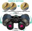 60X60 Zoom Binoculars Day/Night Vision Travel Outdoor HD Hunting Telescope Bag