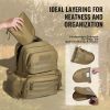 VEVOR Tactical Range Backpack for 6 Pistols Gun Backpack Brown - Brown - 42 x 23 x 48 cm