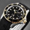 Revue Thommen Men's 'Diver' Black Dial Black Rubber Strap Swiss Automatic Watch 17571.2847 - Default Title