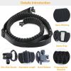 Tactical Paracord Sling Adjustable Paracord Strap Gun Belt Rifle Gun Sling - Black