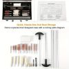 Universal 126pcs Pro Gun Cleaning Kit - Firearm Cleaner with Carrying Case - 1 Set