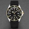 Revue Thommen Men's 'Diver' Black Dial Black Rubber Strap Swiss Automatic Watch 17571.2847 - Default Title