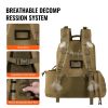 VEVOR Tactical Range Backpack for 6 Pistols Gun Backpack Brown - Brown - 42 x 23 x 48 cm